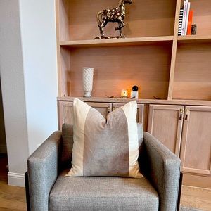 Ballard Designs Inspired Velvet Panel Pillow Cover 20x20